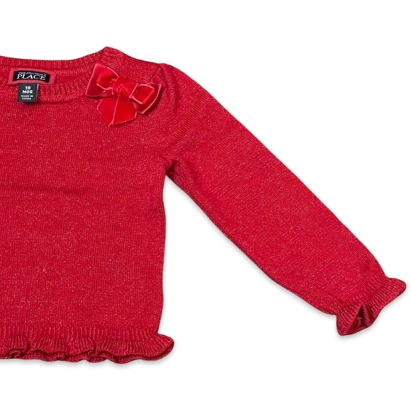 THE CHILDREN'S PLACE || Sweater Mock Onesie Skirt Set | Holiday Outfit || 18-24m - Picture 3 of 16
